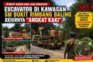 Setelah Ramai Disorot, Excavator yang Sempat Bikin Heboh Kini Diam-Diam Keluar dari Kawasan