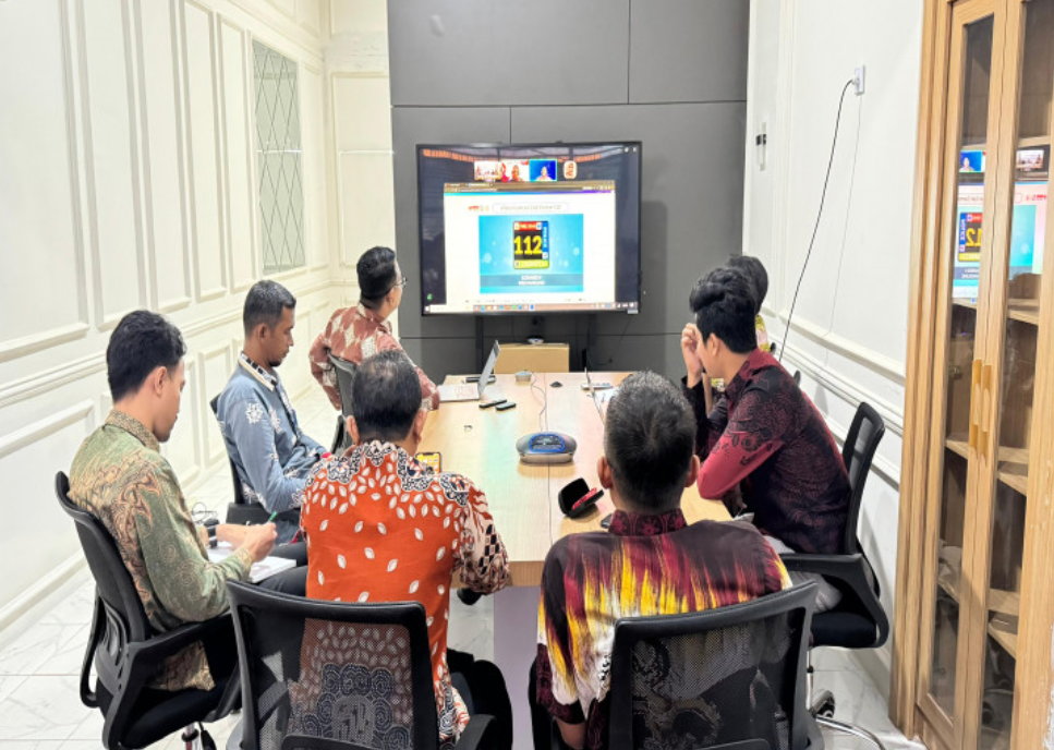 Diskominfo Kampar Perkuat Layanan Darurat Digital, Koordinasi Teknis Call Center 112 Digelar Bersama PT Trada Secara Daring